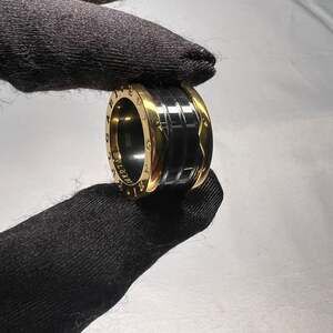 Elegant  Wide Band 18K Gold Plated Ring - Men and Women